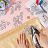 8 Pairs Ethnic Style Flower Pattern Computerized Embroidery Appliques PATC-GF0001-84A-3