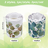 2 Rolls 2 Colors Coated Paper Stickers DIY-GL0006-03-2