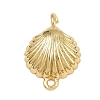 Brass Sea Animal Connector Charms KK-I352-29G-01-1