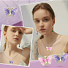 10Pcs 5 Colors Rack Plating Alloy Enamel Pendants ENAM-YW0004-75-5