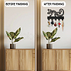 Wood & Iron Wall Mounted Hangers HJEW-WH0055-057-5