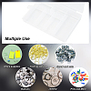 6Pcs Rectangle Polypropylene(PP) Bead Storage Container CON-AN0001-01-3