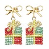 Handmade Glass Seed Beads Dangle Stud Earrings EJEW-MZ00545-04-2