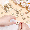 30Pcs 2 Styles Alloy Buttons BUTT-AR0001-20-3