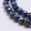Faceted Natural Fire Crackle Agate Beads Strands G-F447-4mm-A19-3