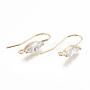 Brass Earring Hooks X-KK-S345-212G-1