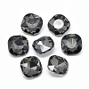 Pointed Back Glass Rhinestone Cabochons RGLA-T032-12x12mm-07-1