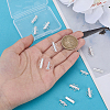 10Pcs Tube Brass Slide Lock Clasps KK-PH0014-45P-3