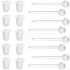 SOFPLATE 500Pcs Eco-Friendly Plastic Stud Earring Findings KY-SP0001-01A-1