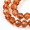 Baking Paint Transparent Glass Beads X1-DGLA-A035-T8mm-A04-4