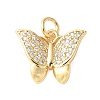 Brass Micro Pave Cubic Zirconia Pendants KK-D357-07A-G-1