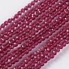 Glass Beads Strands EGLA-E057-02B-20-1