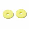 Flat Round Handmade Polymer Clay Beads CLAY-R067-10mm-22-2