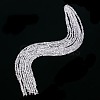 Transparent Cube Shaped Crystal Glass Beads Strands GLAA-F012-A03-2