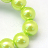 Baking Paint Pearlized Glass Pearl Round Bead Strands HY-Q330-8mm-66-3