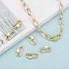 Brass Screw Carabiner Lock Charms KK-T047-08-7