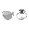 Adjustable Brass Ring Components MAK-Q009-11P-14mm-2