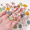 60Pcs 12 Style Alloy Enamel Pendants ENAM-SZ0003-14-2