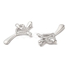 Brass & Cubic Zirconia Pendants KK-G468-43P-2