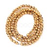Electroplated Synthetic Non-magnetic Hematite Beads Strands G-H027-B01-02-3