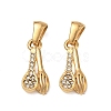 304 Stainless Steel Rhinestone Pendants RB-CBA7A56-07G-1