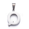 Non-Tarnish 304 Stainless Steel Letter Pendants X-STAS-H127-Q-P-2