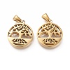 Ion Plating(IP) 304 Stainless Steel Pendants STAS-F253-14G-1