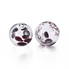 Transparent Handmade Blown Glass Globe Beads GLAA-T012-37B-2