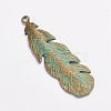 Tibetan Style Alloy Pendants X-PALLOY-F187-43ABG-2