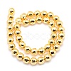 Electroplate Non-magnetic Synthetic Hematite Beads Strands G-L485-02B-G-3