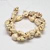 Dyed Nuggets Natural Magnesite Beads Strands X-G-M139-01-A-2