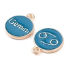 Alloy Enamel Pendants ENAM-S124-01B-05-3