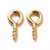 304 Stainless Steel Screw Eye Pin Peg Bails STAS-E044-07G-01-1