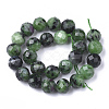 Natural Ruby in Zoisite Beads Strands G-S345-10mm-003-2