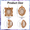 2 Sets 2 Styles Vintage Resin Hanging Photo Frame RESI-SP0001-21B-01-2