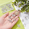 24Pcs 4 Style 304 Stainless Steel Pendants STAS-DC0005-88-2