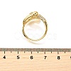 Brass Micro Pave Cubic Zirconia Cuff Rings LS-RJEW-D308-03G-D-5