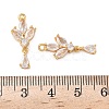 Brass Micro Pave Cubic Zirconia Pendants KK-D024-20G-3