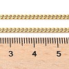 Unisex PVD Vacuum Plating 304 Stainless Steel Curb Chain/Twisted Chain Necklaces STAS-D0002-34G-2