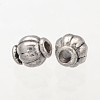 Barrel Tibetan Silver Spacer Beads A575-NF-3