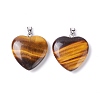 Natural Tiger Eye Pendants G-G956-B42-FF-2