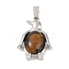 Natural Tiger Eye Pendants G-A224-02P-09-1
