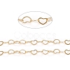 Brass Heart Link Chains CHC-D026-15B-G-1
