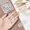 8Pcs Belt 316 Stainless Steel Slide Buckles STAS-UN0051-32-4
