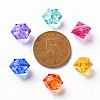 Transparent Acrylic Beads X-TACR-S154-15B-3