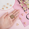 12Pcs Brass Stud Earring Findings KK-BC0011-34-3