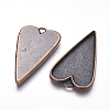 Tibetan Style Alloy Big Pendant Cabochon Settings X-RLF11251Y-NF-2