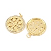 Brass Micro Pave Cubic Zirconia Pendants KK-E091-08G-2
