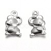 Tarnish Resistant 316L Surgical Stainless Steel Charms STAS-M225-04-2