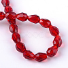Transparent Glass Bead Strands X-GLAA-R024-6x8mm-03-3